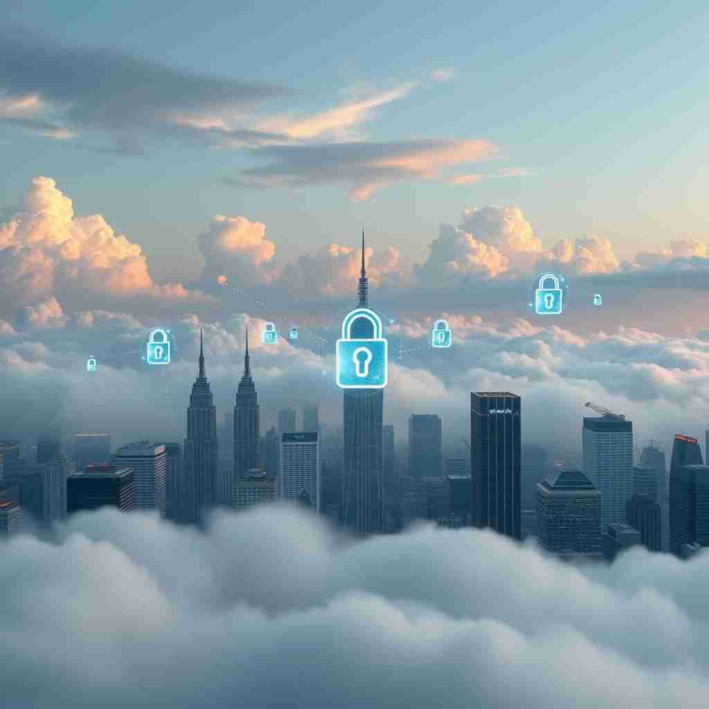 IT-specialist implementeert cloud security maatregelen voor bedrijfsdata